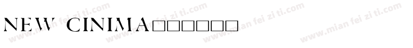 new cinima字体转换